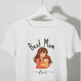 Beste moeder ooit aangepaste familie Moederdag T-shirt