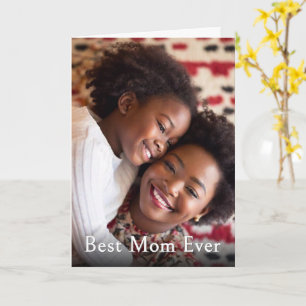 Beste Moeder Ooit Aangepaste Foto Aandenken Kaart
