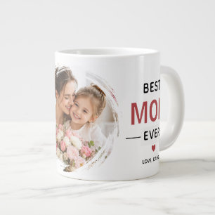 Beste Moeder Ooit Aangepaste Foto Grote Koffiekop