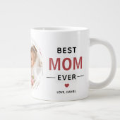 Beste Moeder Ooit Aangepaste Foto Grote Koffiekop (Rechts)