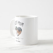 Beste Moeder Ooit Aangepaste Foto Hart Koffiemok (Voorkant links)