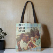 Beste moeder ooit aangepaste foto houden sake past tote bag