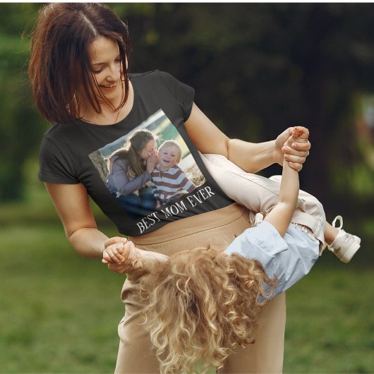 Beste Moeder Ooit, Aangepaste foto Moederdag Gesch T-shirt