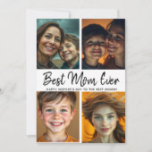 Beste moeder ooit | Aangepaste foto Moederdag  Kaart (Voorkant)