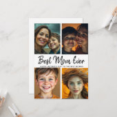 Beste moeder ooit | Aangepaste foto Moederdag  Kaart (Voorkant / Achterkant in situ)