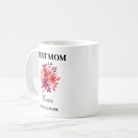 Beste moeder ooit aangepaste Mok (Voorkant links)