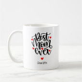 Beste moeder ooit aangepaste naam cadeau voor moed koffiemok (Links)