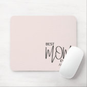 Beste moeder ooit aangepaste naam eenvoudig muismat (Met muis)