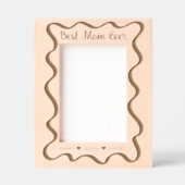Beste moeder ooit aangepaste namen golvend gegraveerde lijstjes (Voorkant)