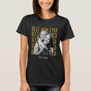 Beste Moeder Ooit Aangepaste Vintage Foto Moederda T-shirt
