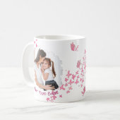 Beste moeder ooit aangepaste vlinder koffiemok (Voorkant links)