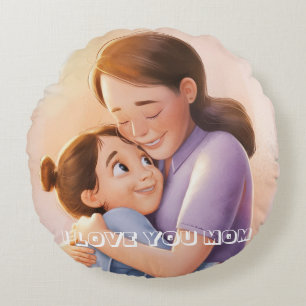 Beste moeder ooit aanpassen familiefoto rond kussen