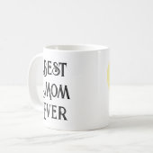Beste moeder ooit alleen-tekst Mok - aangepaste na (Voorkant links)