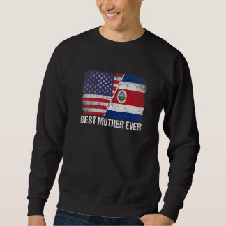 Beste Moeder ooit Amerikaanse Costa Rica Vlag Moed Trui