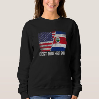 Beste Moeder ooit Amerikaanse Costa Rica Vlag Moed Trui