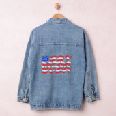 Beste moeder ooit Amerikaanse vlag Denim Jacket (Hangar)