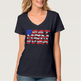 Beste moeder ooit Amerikaanse vlag T-shirt