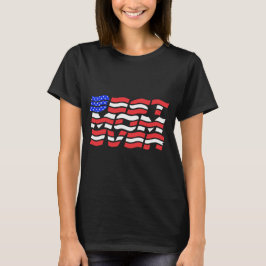 Beste moeder ooit Amerikaanse vlag T-shirt