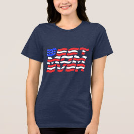 Beste moeder ooit Amerikaanse vlag Tri-Blend Shirt