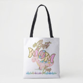 Beste Moeder Ooit Autism Steun Boodschappentas Tote Bag (Voorkant)
