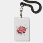 Beste Moeder Ooit Badge (Voorzijde met lanyard)