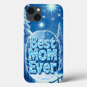 Beste moeder ooit besneeuwd landschap iPhone hoesj Case-Mate iPhone Case