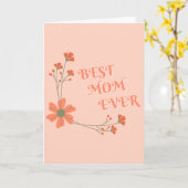 Beste moeder ooit, beste moeder ter wereld kaart (Gele Bloem)