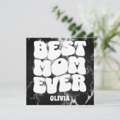 Beste moeder ooit Black Tie Dye Moederdag Kaart (Staand voorkant)