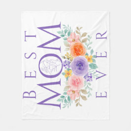 Beste moeder ooit bloeit, Moederdag Quote Fleece Deken