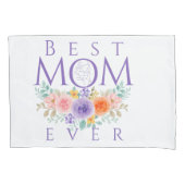 Beste moeder ooit bloeit, Moederdag Quote Kussensloop (Voorkant)