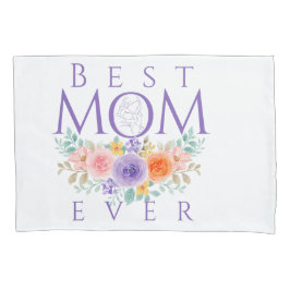 Beste moeder ooit bloeit, Moederdag Quote Kussensloop