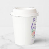 Beste moeder ooit bloeit, Moederdag Quote Papieren Bekers (Rechts)