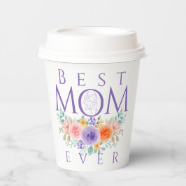 Beste moeder ooit bloeit, Moederdag Quote Papieren Bekers