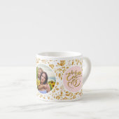 Beste Moeder Ooit Bloem Foto Moederdag Espresso Kop (Voorkant rechts)