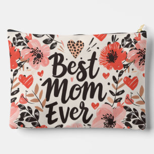 Beste moeder ooit bloem grote accessoire zakje etui