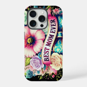Beste Moeder Ooit Bloem Hoesje voor iPhone – Oude  15 Pro Case