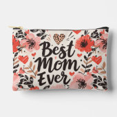 Beste moeder ooit bloem kleine accessoire zakje etui (Voorkant)