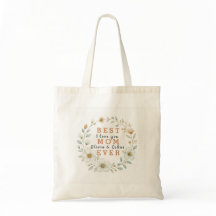 Beste moeder ooit Bloemen Canvas tas | Moederdag c