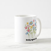 Beste moeder ooit Bloemen met moeder Voedingsfeite Koffiemok (Voorkant rechts)