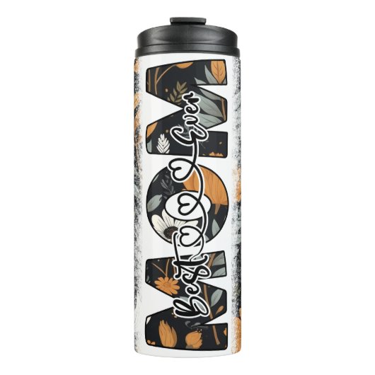 Beste Moeder ooit  bloemen Thermosbeker (Voorkant)