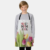 Beste Moeder Ooit Bloemendesign Schort (Gedragen)