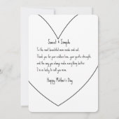 Beste moeder ooit bloemenfoto Lijst Moederdag Kaart (Achterkant)