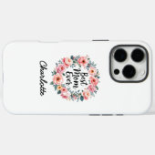 Beste moeder ooit | bloemenkrans | Schattigee Moed Case-Mate iPhone Case (Achterkant (horizontaal))