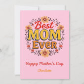 Beste moeder ooit | bloemenkrans | Schattigee Moed Kaart (Voorkant)