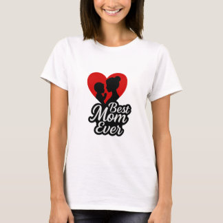 Beste moeder ooit bloementypografie ontwerp T-shir T-shirt