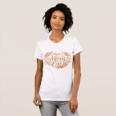Beste Moeder Ooit Bloemhartens Moederdag Cadeau T-shirt (Voorkant volledig)
