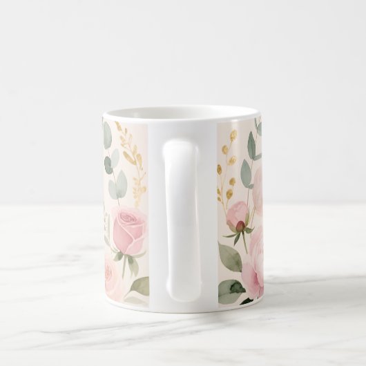 Beste Moeder Ooit Bloemig Cadeaodesign Koffiemok (Handvat)