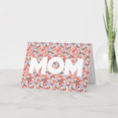 Beste Moeder Ooit Bloemmotief Moederdag Kaart (Voorkant)