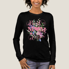 Beste Moeder Ooit Bloemrijk Watercolorontwerp  Tri-Blend Shirt