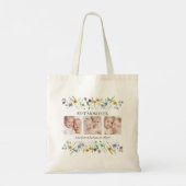 Beste Moeder Ooit Bloemrijke Foto Tote Bag (Achterkant)